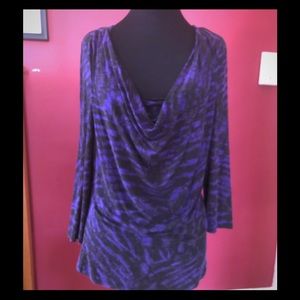 Michael Kors Cowl neck with 3/4 length sleeves.